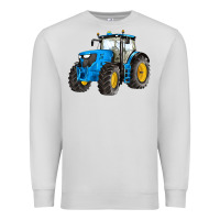 Dove Grey western farm tractor blue Premium Sweatshirt - Artiststas