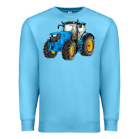 Ocean Blue western farm tractor blue Premium Sweatshirt - Artiststas