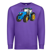 Purple western farm tractor blue Premium Sweatshirt - Artiststas