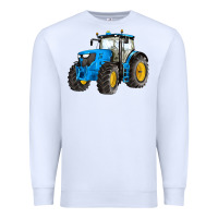 White western farm tractor blue Premium Sweatshirt - Artiststas