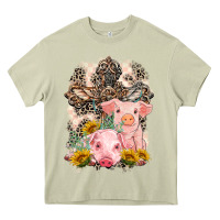 Mossy Western Pigs with Crosses Heavy Core Tee - LillyAllenDesigns