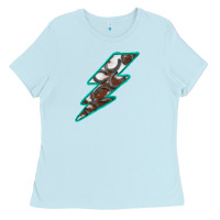 Baby Blue Horseshoe Lightning Ladies Tee - Bettercallsaul