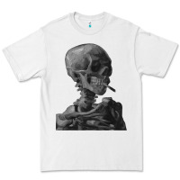 White Vincent Van Gogh Skull of a SkeletonVintage Halloween Skull Premium Tee - minhPixels