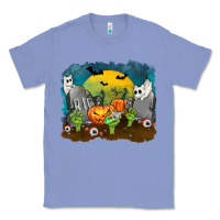 Colony Blue Cemetery with Ghost Cats Classic Tee - texasbilliewilder