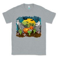 Heather Grey Cemetery with Ghost Cats Classic Tee - texasbilliewilder