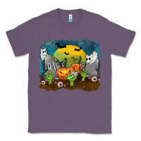 Lavender Cemetery with Ghost Cats Classic Tee - texasbilliewilder
