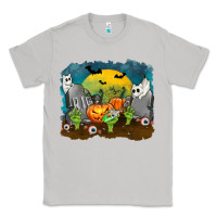 Moon Dust Cemetery with Ghost Cats Classic Tee - texasbilliewilder