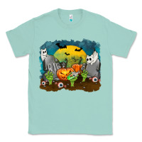 Seafoam Cemetery with Ghost Cats Classic Tee - texasbilliewilder