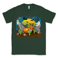 Sports Green Cemetery with Ghost Cats Classic Tee - texasbilliewilder