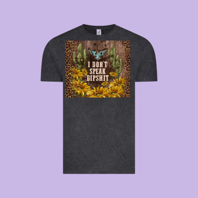 I Don't Speak Dipshit Vintage Tee Designed By Tumblerdesignbyshophia