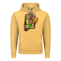 Vintage Mustard mardi gras alabama map Vintage Hoodie - CowGirlArtShop