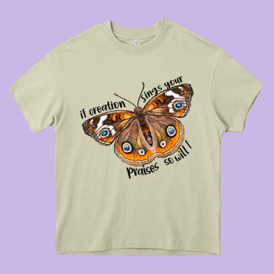 If Creation Sings Your Praises So Will I Heavy Core Tee Designed By Lillyallendesigns