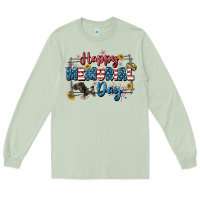 Matcha Happy memorial day 4th of july Long Sleeve Tee - CowGirlArtShop
