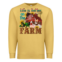 Antique Gold western life is better on the farm Premium Sweatshirt - Artiststas