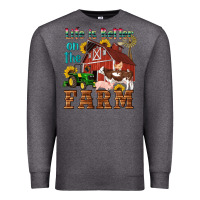 Charcoal Heather western life is better on the farm Premium Sweatshirt - Artiststas