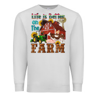 Dove Grey western life is better on the farm Premium Sweatshirt - Artiststas