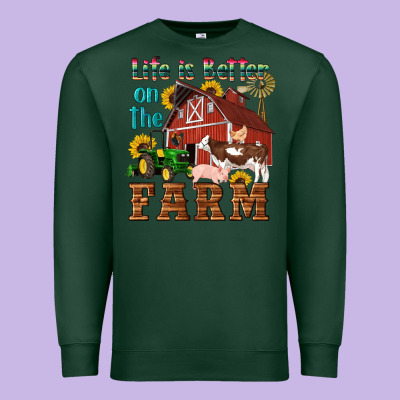 Western Life Is Better On The Farm Premium Sweatshirt Designed By Artiststas