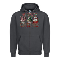 Smoke Merry Christmas Zipper Hoodie - CowhideDigitalArt