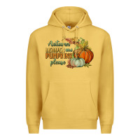 Antique Gold autumn leaves and pumpkins please Premium Hoodie - BundleAndBundleShop