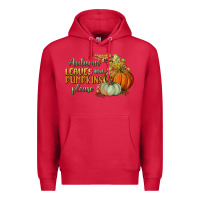 Cardinal autumn leaves and pumpkins please Premium Hoodie - BundleAndBundleShop