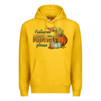 Lemon autumn leaves and pumpkins please Premium Hoodie - BundleAndBundleShop
