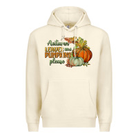 Sandshell autumn leaves and pumpkins please Premium Hoodie - BundleAndBundleShop