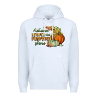 White autumn leaves and pumpkins please Premium Hoodie - BundleAndBundleShop