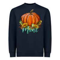 Navy pumpkin mini Heavyweight Sweatshirt - BundleAndBundleShop
