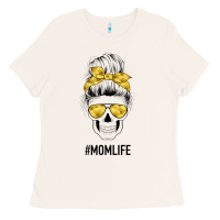 Bone Yellow Flower Mom Skull Ladies Tee - Bettercallsaul