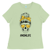 Matcha Yellow Flower Mom Skull Ladies Tee - Bettercallsaul