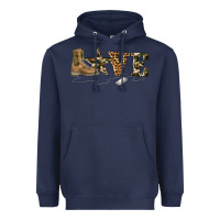 Navy camouflage military boots love Heavyweight Hoodie - Artiststas