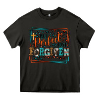 Asphalt Not perfect just forgiven Heavy Core Tee - LillyAllenDesigns
