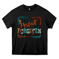 Black Not perfect just forgiven Heavy Core Tee - LillyAllenDesigns
