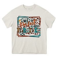 Cream Not perfect just forgiven Heavy Core Tee - LillyAllenDesigns