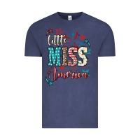 Little Miss America 4th Of July Vintage Tee | Teevron