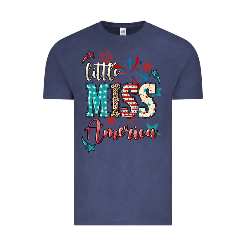 Little Miss America 4th Of July Vintage Tee by HowdyJamesFarm | Teevron