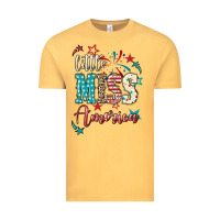 Vintage Mustard Little miss America 4th of july Vintage Tee - HowdyJamesFarm