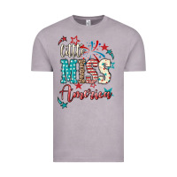Vintage Zinc Little miss America 4th of july Vintage Tee - HowdyJamesFarm