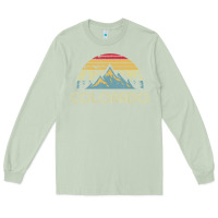 Matcha Colorado Retro Vintage Mountains Nature Hiking Long Sleeve Tee - minhPixels