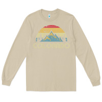Mushroom Colorado Retro Vintage Mountains Nature Hiking Long Sleeve Tee - minhPixels