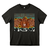 Asphalt red angus leopard Heavy Core Tee - JahusDesignShop
