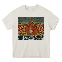 Cream red angus leopard Heavy Core Tee - JahusDesignShop