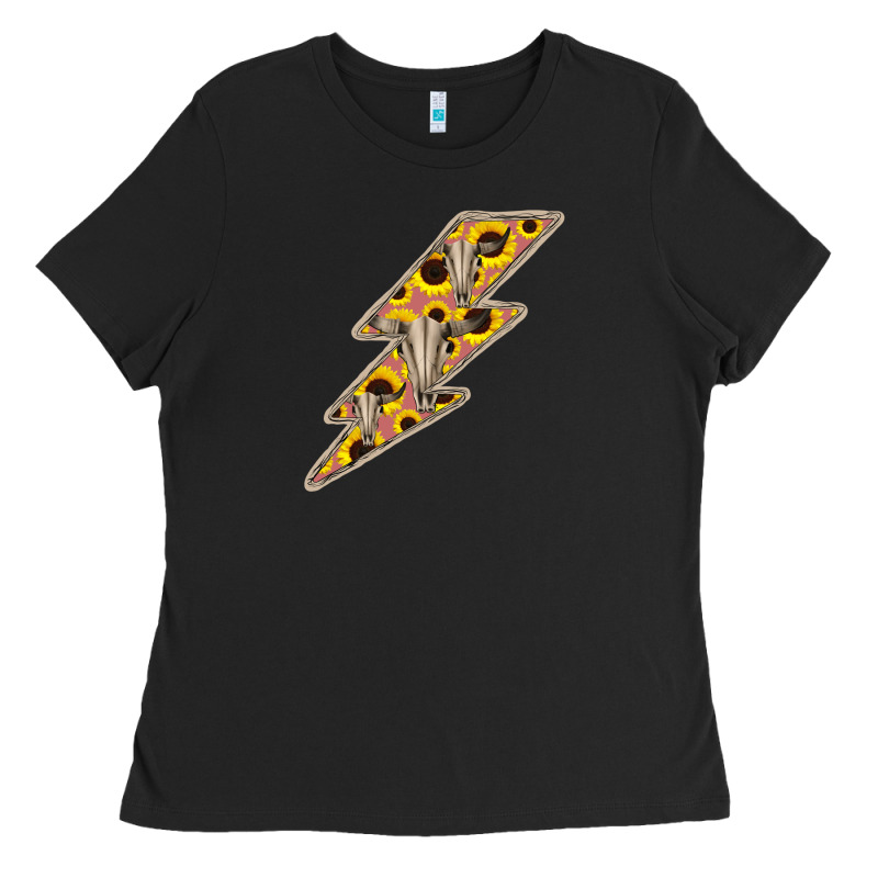 Sunflower And Skull Lightning Ladies Tee by Bettercallsaul | Teevron