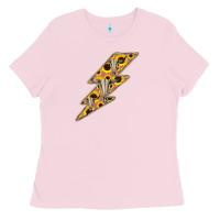 Bubblegum Pink Sunflower and Skull Lightning Ladies Tee - Bettercallsaul