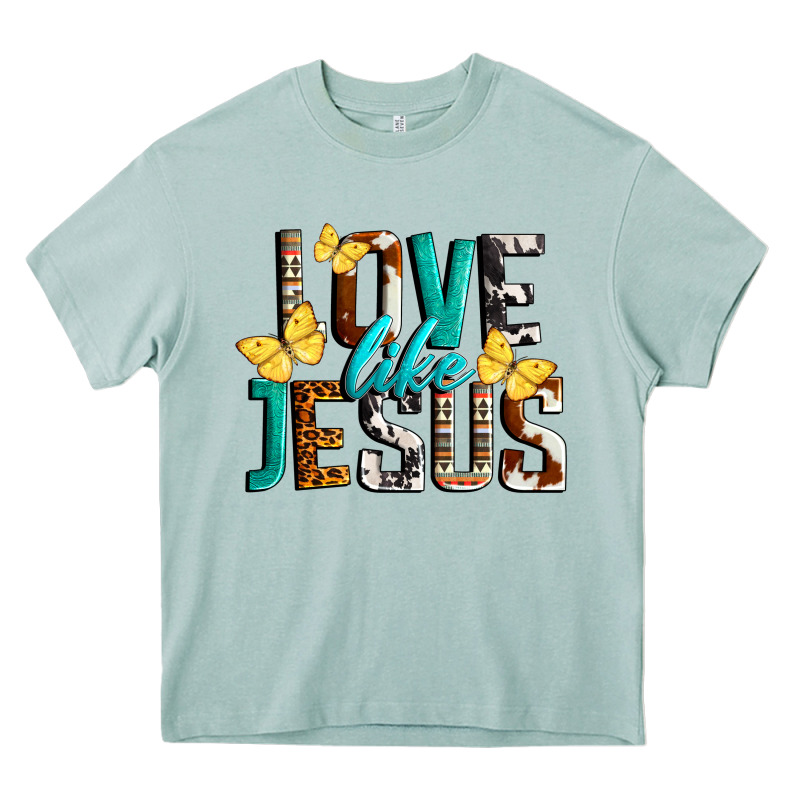 Love Like Jesus Heavy Core Tee by LillyAllenDesigns | Teevron