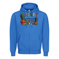 True Royal Merry Christmas Zipper Hoodie - CowhideDigitalArt