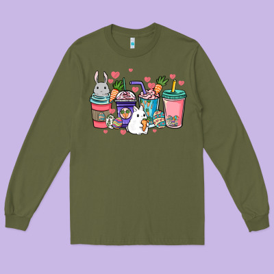 Easter Day Coffee Drink Long Sleeve Tee Designed By Howdyjamesfarm