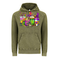 Vintage Olive mardi gras coffee cups cowgirl Vintage Hoodie - CowGirlArtShop