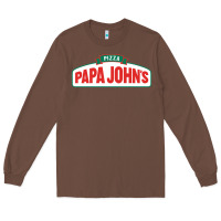 Chestnut product pizza papa jhons Long Sleeve Tee - minhPixels