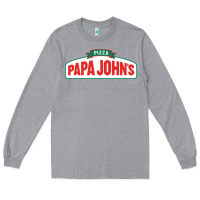 Heather Grey product pizza papa jhons Long Sleeve Tee - minhPixels